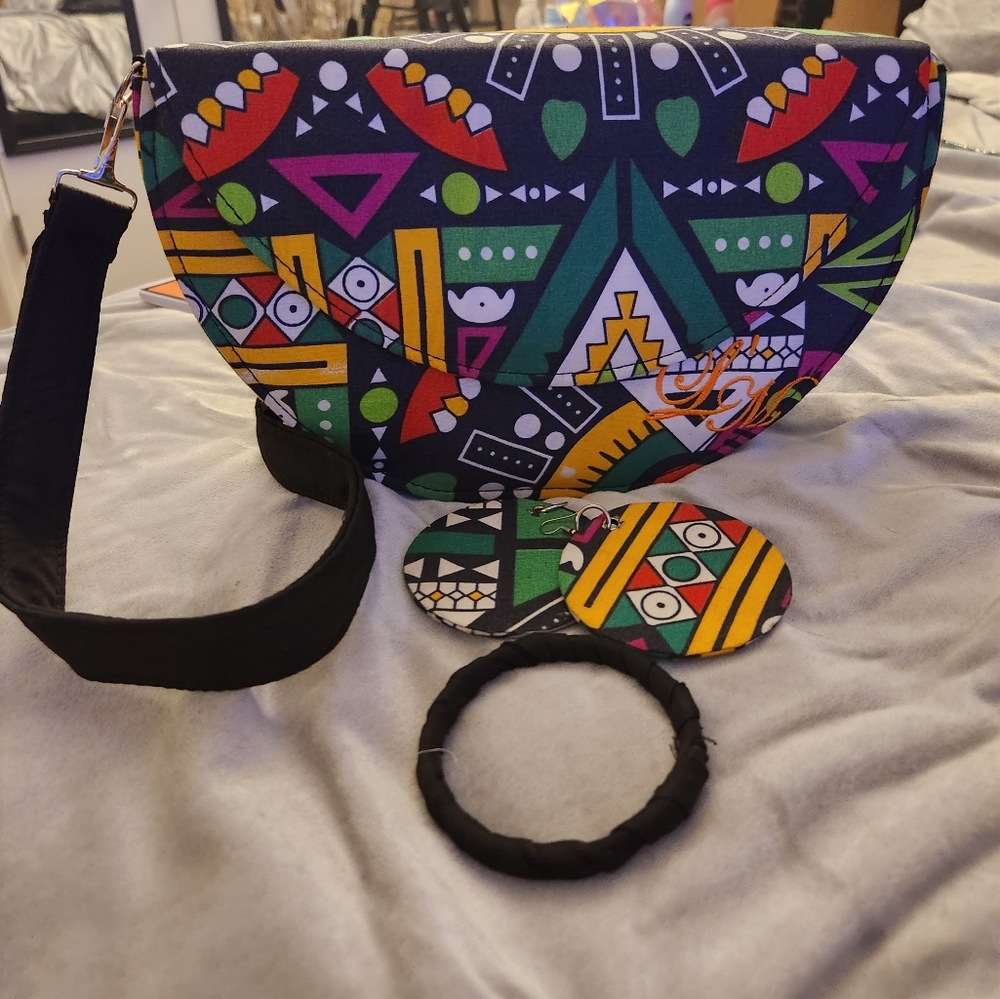 Trendy Geometric Pattern Clutch - Picture 3 of 3